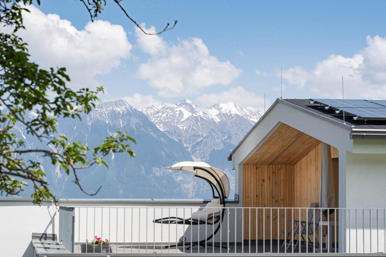 Haus Nordketten Blick Schönberg im Stubaital